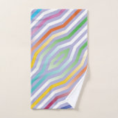 Symmetrische diagonale strepen achtergrond 1 bad handdoek (Handdoek)