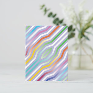 Symmetrische diagonale strepen achtergrond 1 briefkaart