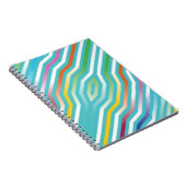 Symmetrische diagonale strepen achtergrond 2 notitieboek (Rechterzijde)