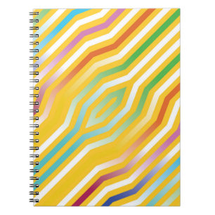 Symmetrische diagonale strepen achtergrond 3 notitieboek