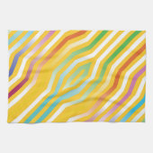 Symmetrische diagonale strepen achtergrond 3 theedoek (Horizontaal)