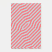 Symmetrische diagonale strepen achtergrond 5 post-it® notes (Voorkant)