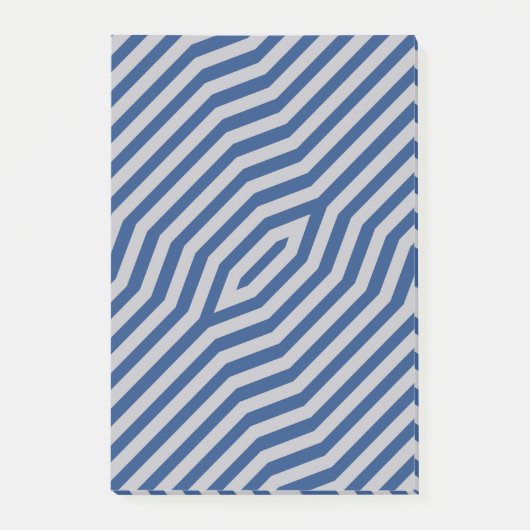 Symmetrische diagonale strepen achtergrond 6 post-it® notes (Voorkant)