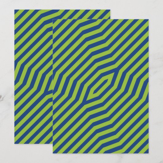 Symmetrische diagonale strepen achtergrond 7 bedankkaart (Voorkant / Achterkant)