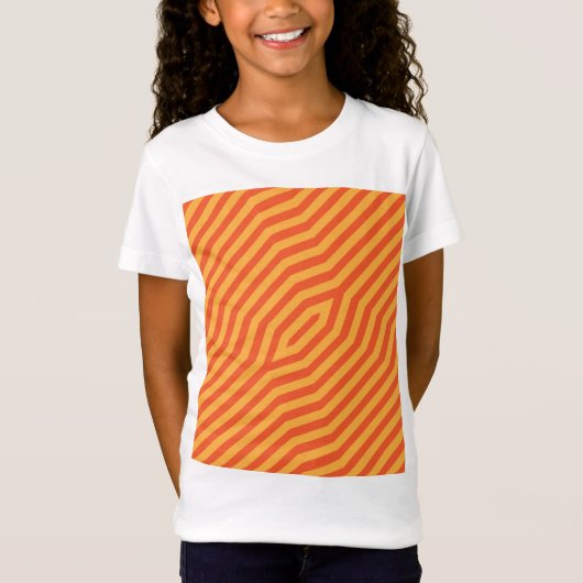 Symmetrische diagonale strepen achtergrond 8 t-shirt (Voorkant)