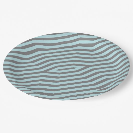 Symmetrische diagonale strepen achtergrond 9 papieren bordje (Gekanteld)