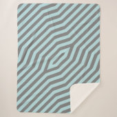 Symmetrische diagonale strepen achtergrond 9 sherpa deken (Voorkant)