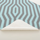 Symmetrische diagonale strepen achtergrond 9 sherpa deken (3/4)