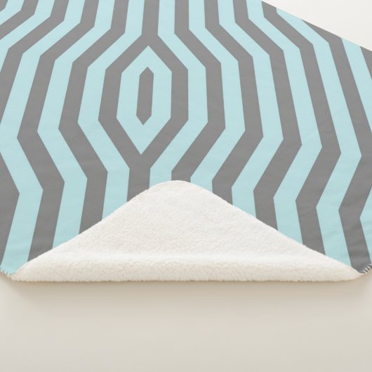 Symmetrische diagonale strepen achtergrond 9 sherpa deken (3/4)