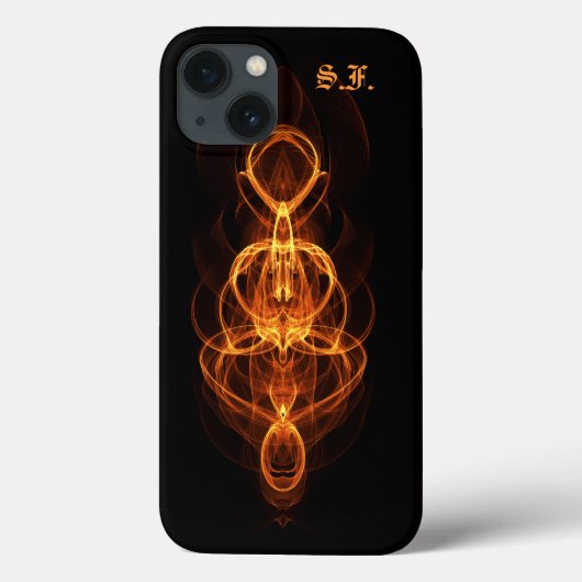 Symmetrische Fire iPhone 6 Hoesje (Achterkant)