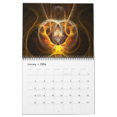 Symmetrische fractals 2014 kalender (Jan 2026)