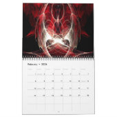 Symmetrische fractals 2014 kalender (Feb 2026)