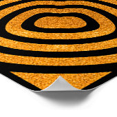 symmetrische gouden tegel poster (Hoek)