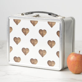 Symmetrische grote rustieke bruine houten harten