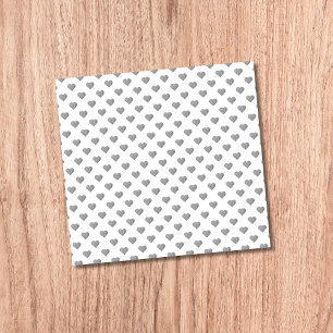 Symmetrische Kleine Beton Grijze Harten op Wit Post-it® Notes