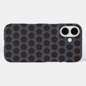 Symmetrische Lijntekening Mechanische Bloemstijl Case-Mate iPhone Case (Achterkant (horizontaal))