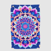 Symmetrische Mandala Crossbody Bags Golfhanddoek (Voorkant)
