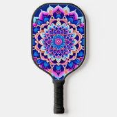 Symmetrische Mandala Crossbody Bags Pickleball Paddle (Voorkant)