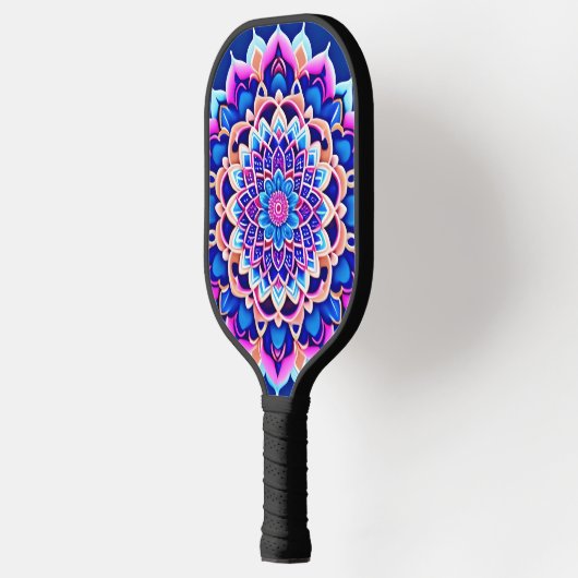 Symmetrische Mandala Crossbody Bags Pickleball Paddle (Links)