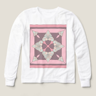 Symmetrische Pastel Bloemtegeltjes Ontwerp