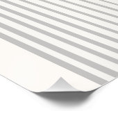 Symmetrische Regenboogvorm Beige White Art Perfect Poster (Hoek)