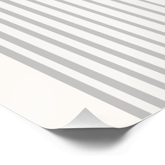 Symmetrische Regenboogvorm Beige White Art Perfect Poster (Hoek)