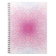 Symmetrische roze en blauwe fijnkorrelige mandala