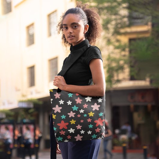 Symmetrische sterren tote bag