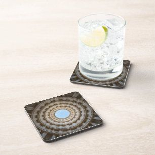 Symmetrische Worm's-Eye Uitzicht van een Grand Dom Bier Onderzetter