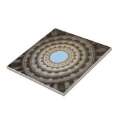 Symmetrische Worm's-Eye Uitzicht van een Grand Dom Tegeltje (Zijkant)