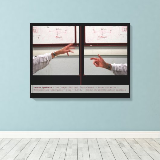 Symmetry Fausse Symetrie Canvas vervormen (Insitu (Houten vloer))