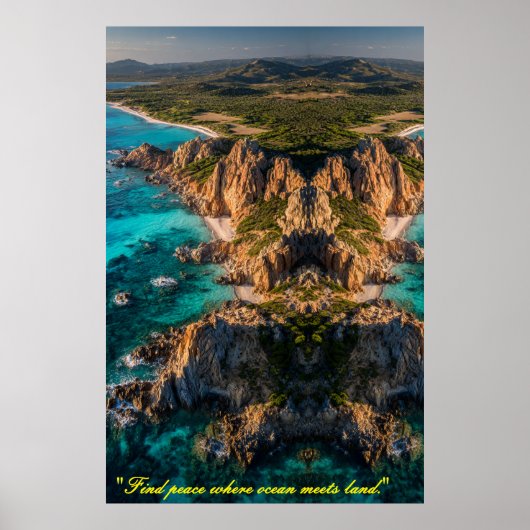 Symmetry of the Sea and Land Poster (Voorkant)