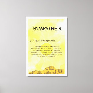 Sympatheia opgespannen canvasprint canvas afdruk