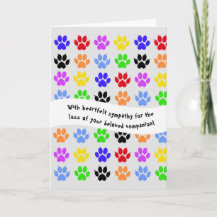 Sympathiakaart van Dog & Cat Paw Kaart