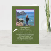 Sympathie Aangepaste foto naam Herdenking gedenkte Kaart (Voorkant)