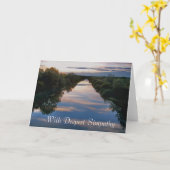 Sympathie abstract landschap kaart (Gele Bloem)