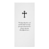 Sympathie Afbeelding Herdenking Kaart (Achterkant)