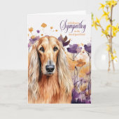 Sympathie Afghaanse Hond Wildflower Meadow Kaart (Gele Bloem)
