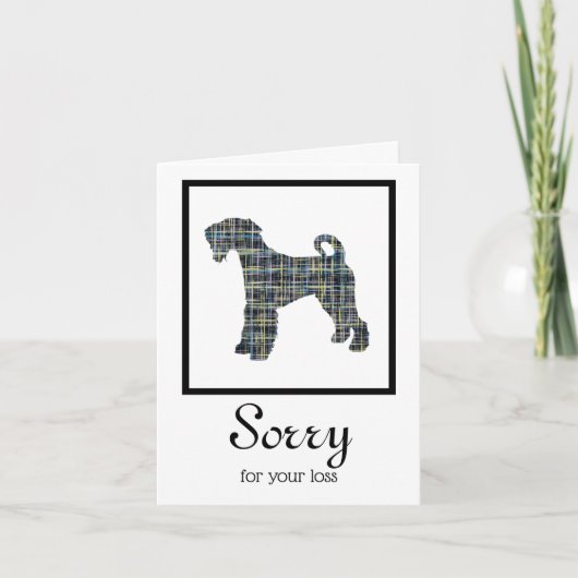 Sympathie Airedale Terrier Dog Pet Kaart (Voorkant)
