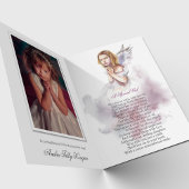 Sympathie Angel Wings Foto Begrafenis Dank je kaar