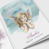 Sympathie Angel Wings Foto Begrafenis Dank je kaar