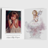 Sympathie Angel Wings Foto Begrafenis Dank je kaar