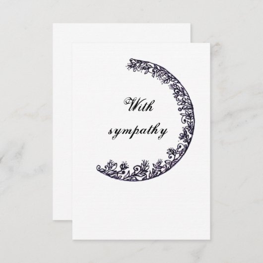 sympathie bedankkaart (Voorkant / Achterkant)