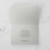 Sympathie bedankkaart in klassiek grijs (Binnen)