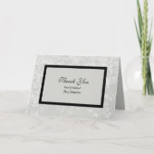 Sympathie bedankkaart in klassiek grijs (Voorkant)