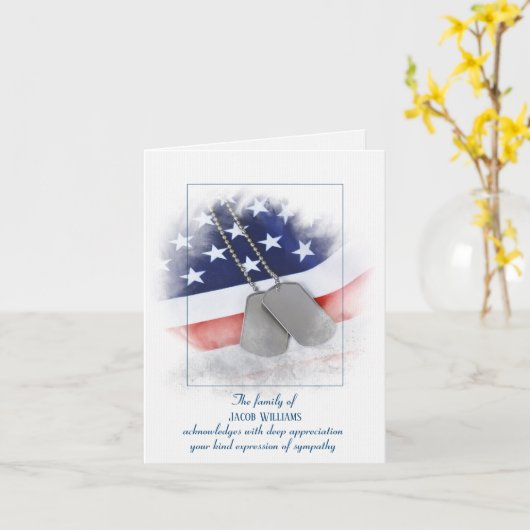 Sympathie bedankt dat jullie de vlag op de vlag he kaart (Gele Bloem)