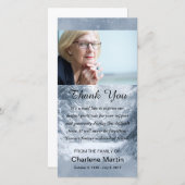 Sympathie bedankt foto Memorial Winter Scene (Voorkant / Achterkant)