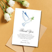 Sympathie bedankt Funeral Dove Bereavement Kaart