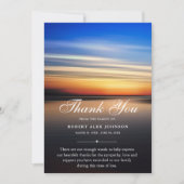 Sympathie bedankt je strandzonsondergang begrafeni (Voorkant)