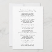 Sympathie bedankt je strandzonsondergang begrafeni (Achterkant)